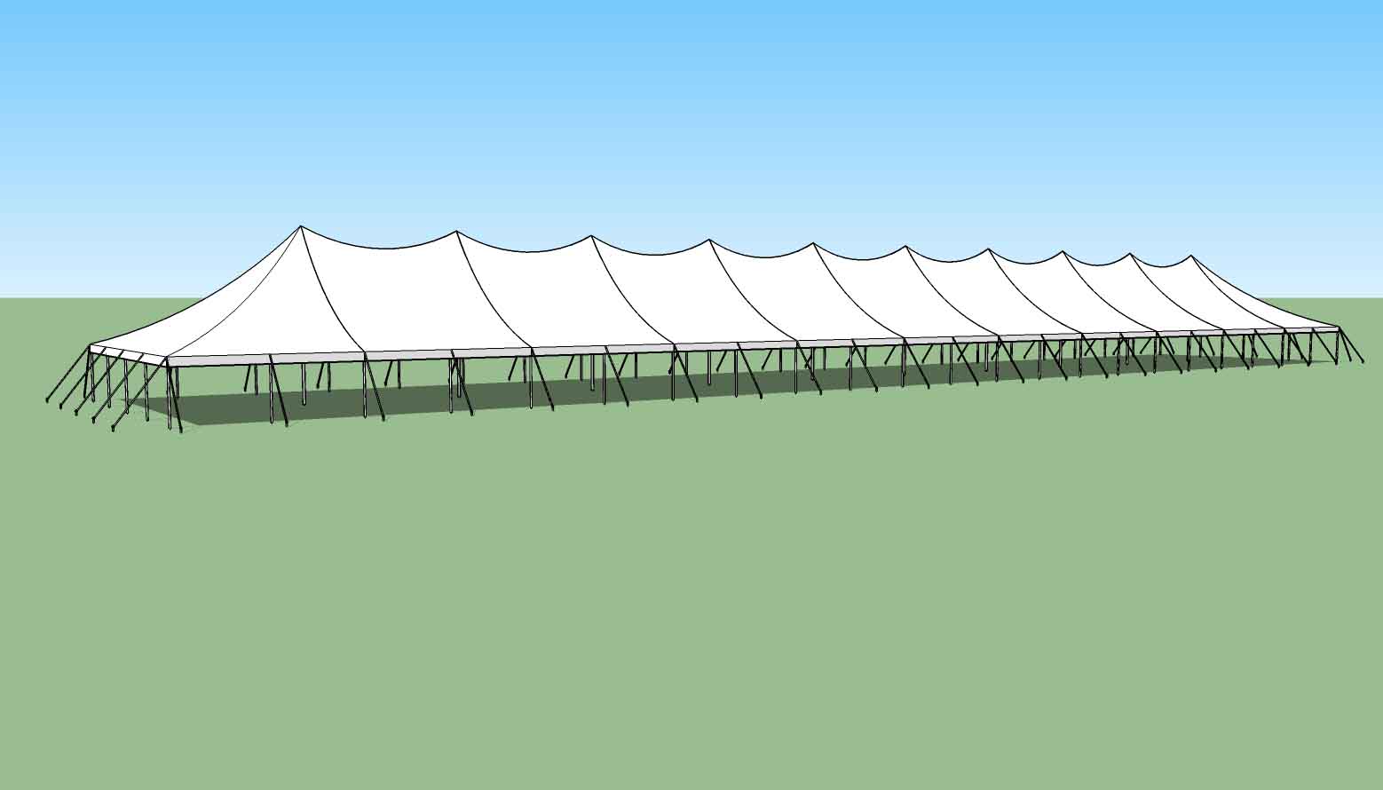 40x220 High Peak Party tent